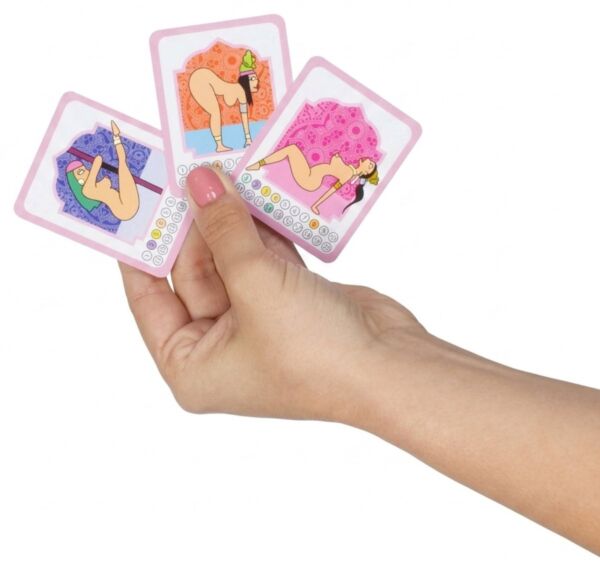 Gra karciana Secret Play Kamasutra Play z kartami z pozycjami i klepsydrą
