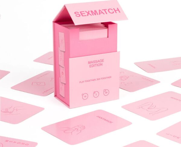 Pudełko i karty gry dla par Sexmatch Massage Edition od Secret Play