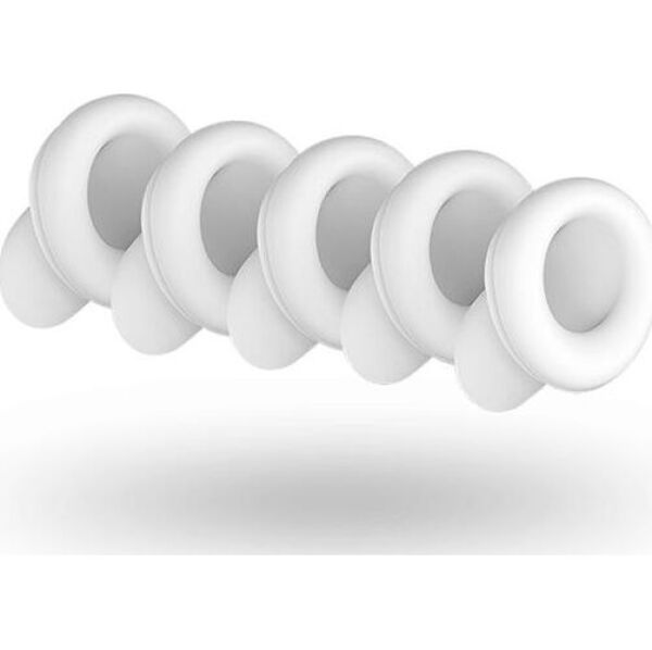 Zestaw pięciu białych silikonowych nakładek do Satisfyer Number Two