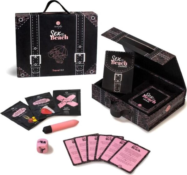 Gra erotyczna Secret Play Sex on the Beach Travel Kit z kartami i akcesoriami
