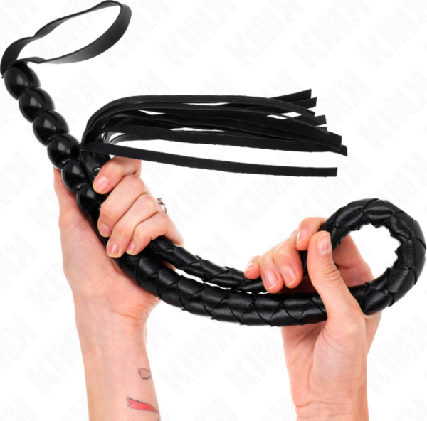 Bicz Kink Beaded Snake Whip w kształcie węża, ozdobiony koralikami