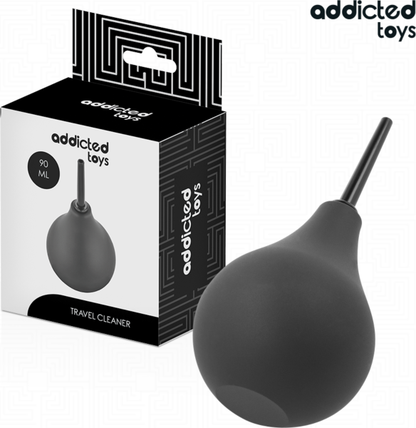 Irygator analny Addicted Toys Travel Anal Cleaner z elastyczną gruszką