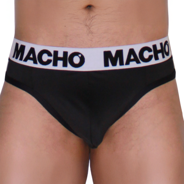 Jockstrap Macho Underwear MTG002 z przodu i z tyłu, z dwoma tylnymi paskami