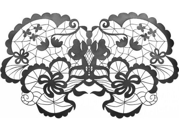 Czarna maska winylowa Bijoux Indiscrets Mask Anna