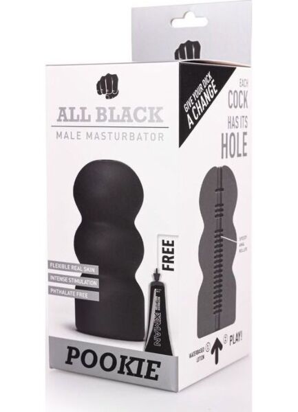Masturbator ALL BLACK Pookie o krągłych kształtach