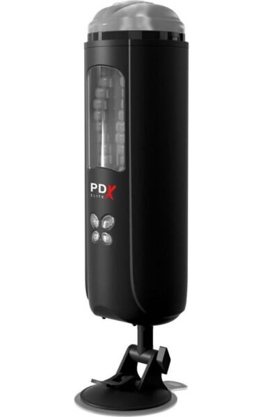Masturbator PDX Elite Ultimate Milker marki Pipedream z obudową i przezroczystym okienkiem
