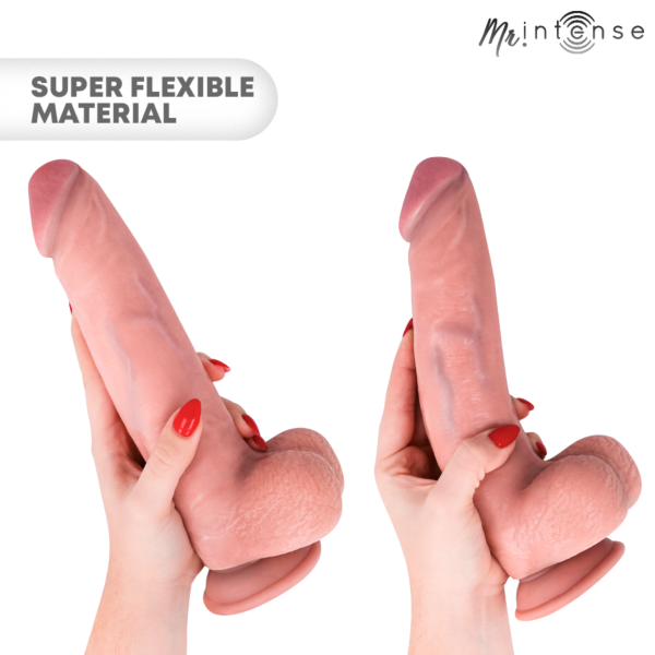 Realistyczne dildo Mr. Intense Neeson 27 cm z przyssawką i jądrami