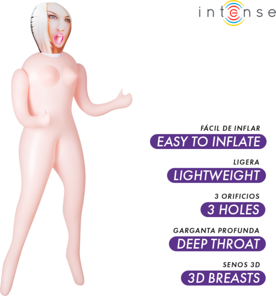 Lalka dmuchana Intense Dolls Irina w pełnej postaci z piersiami 3D