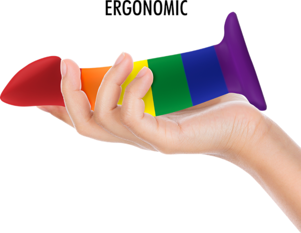 Silikonowe dildo Mythology Garrick Pride M z podstawą z przyssawką