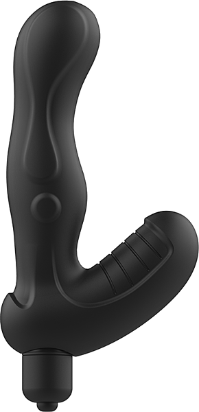 Masażer prostaty Addicted Toys Anal Massager z zakrzywionym trzonem i podstawą z wypustkami
