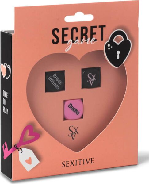 Trzy kości z gry erotycznej Sexitive Secret game