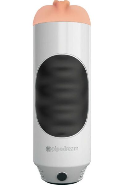 Masturbator z wibracją Extreme Toyz Mega Grip od Pipedream, w kolorze białym