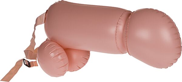 Zestaw Out Of The Blue Inflatable Penis z dwoma nadmuchiwanymi penisami i dwoma regulowanymi paskami