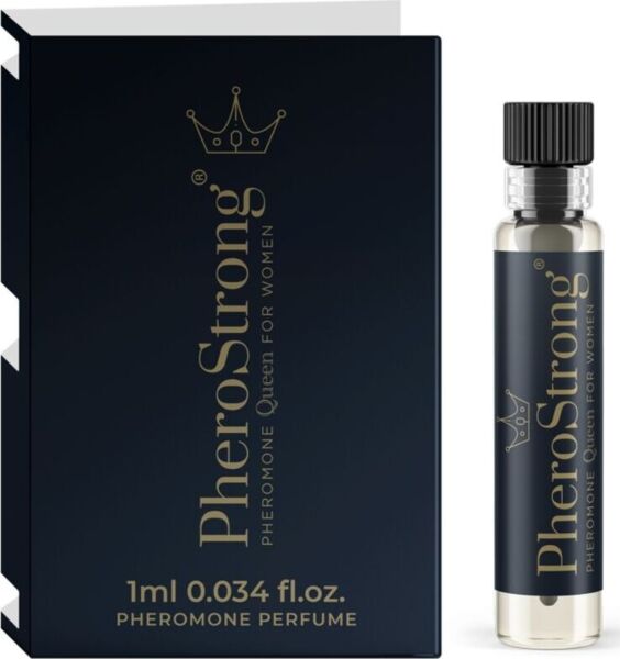 Flakonik perfum z feromonami PheroStrong Queen dla kobiet o pojemności 1 ml