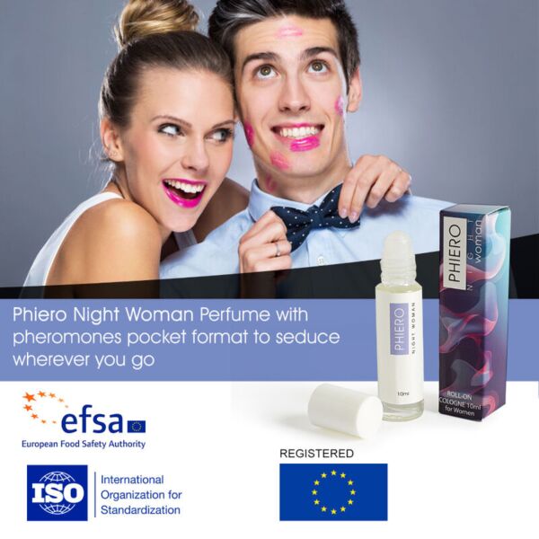 Perfumy z feromonami Phiero Night Woman marki 500Cosmetics, roll-on 10 ml