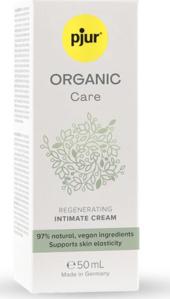 Butelka kremu intymnego pjur Organic Care 50 ml z dozownikiem airless