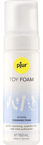Butelka środka czyszczącego w piance Pjur TOY FOAM 150 ml z dozownikiem