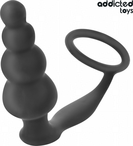 Korek analny Addicted Toys Modelo 5 z pierścieniem na jądra