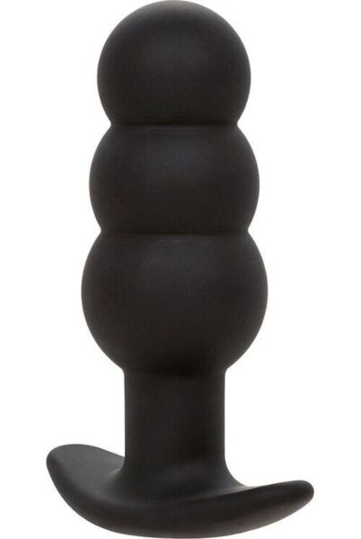Wibrujący korek analny Rock Bottom Beaded Probe marki CalExotics, czarny, z kulkami