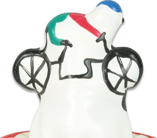 Ręcznie malowana dekoracyjna prezerwatywa Condomerie Bicycle