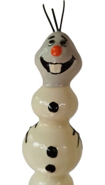 Ozdobna prezerwatywa Condomerie Cute Snowman XL, ręcznie malowana w bałwana