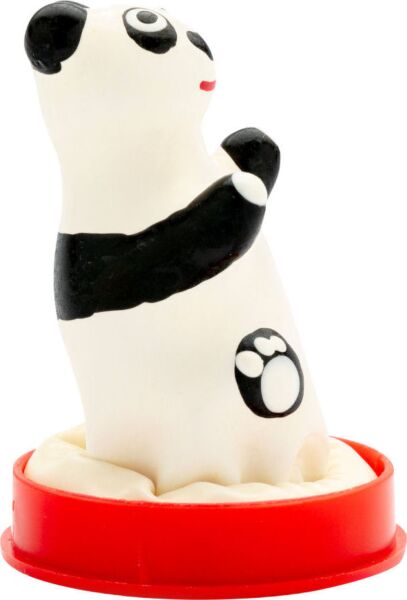 Dekoracyjna prezerwatywa Condomerie Panda Model 1, malowana ręcznie