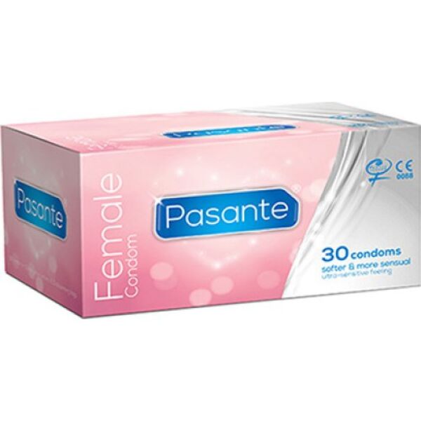 Opakowanie 30 prezerwatyw wewnętrznych Pasante Internal Female Condoms