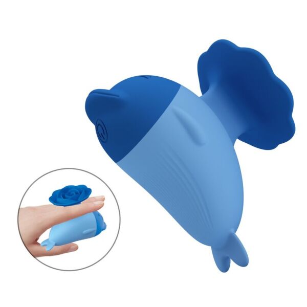 Niebieski mini wibrator Pretty Love Dolphin