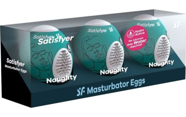Zestaw trzech masturbatorów jajek Satisfyer Masturbator Egg Set Naughty