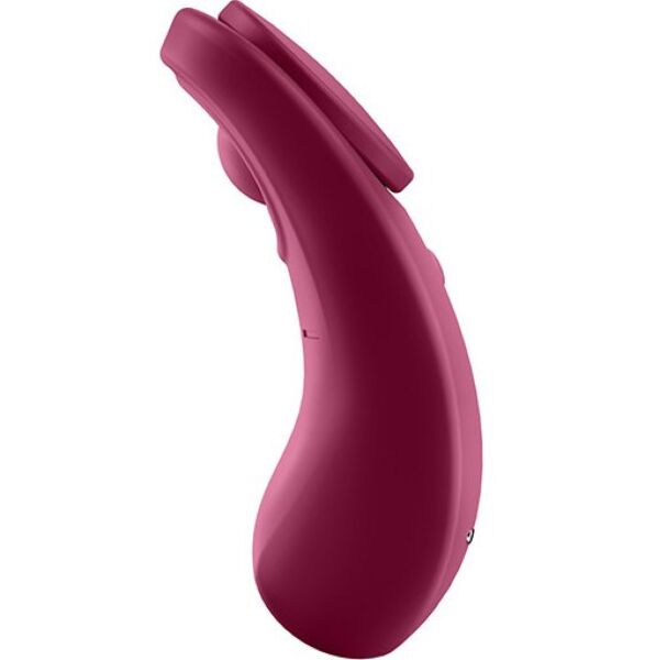 Wibrator do majtek Satisfyer Sexy Secret Connect App w kolorze czerwonym