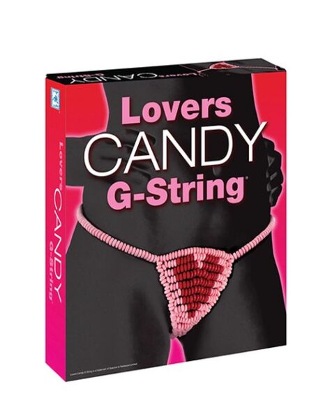 Karmelowe stringi jadalne Spencer & Fleetwood Candy Lovers w kształcie serca