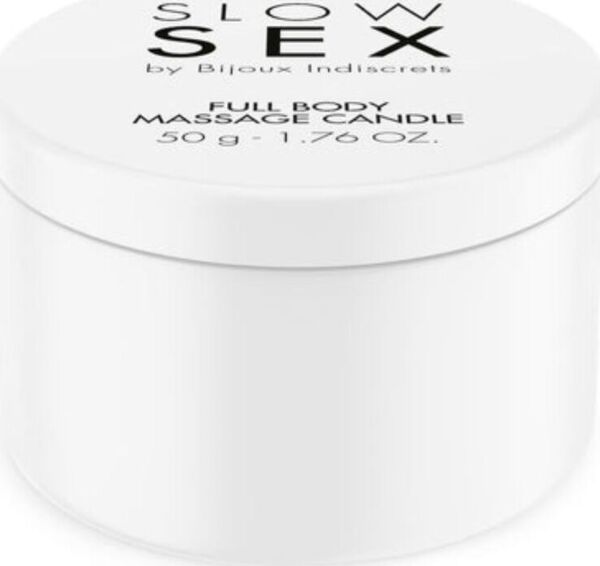 Świeca do masażu Bijoux Indiscrets Slow Sex o zapachu kokosa