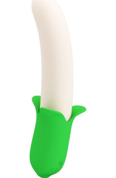 Silikonowy wibrator Pretty Love Banana Knight w jasnozielonym kolorze