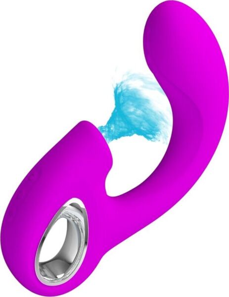 Wibrator Pretty Love BI-300098 do podwójnej stymulacji z końcówką otaczającą łechtaczkę