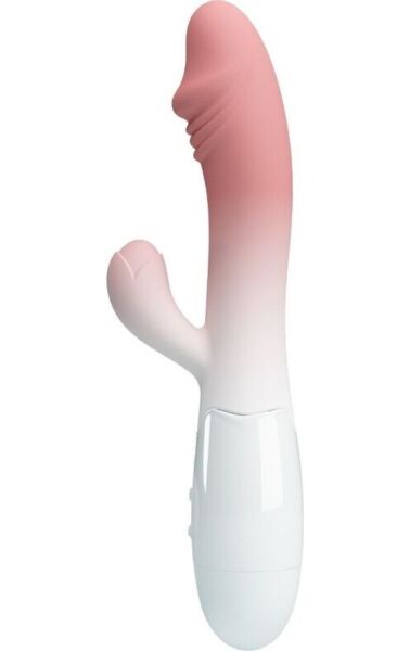 Silikonowy wibrator króliczek Pretty Love BI-014173-A5 z ramieniem do stymulacji łechtaczki