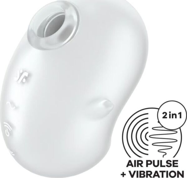 Biały wibrator lay-on Satisfyer Cutie Ghost