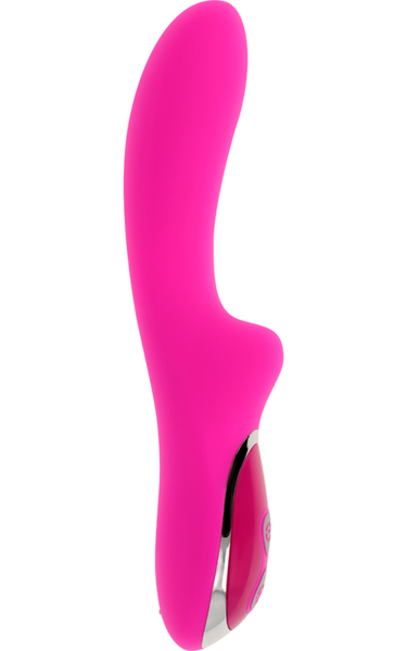 Różowy wibrator króliczek Ohmama Magnetic Charge 21 cm z małym króliczkiem