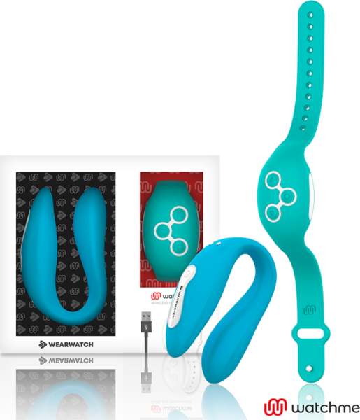 Wibrator dla par Wearwatch WatchMe Dual w kształcie litery U z zegarkiem WatchMe