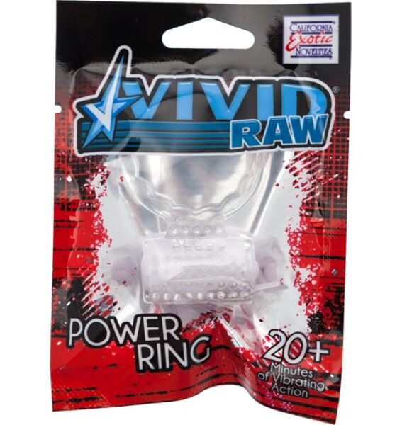 Pierścień wibrujący Calexotics Vivid Foil Pack, przezroczysty, silikonowy