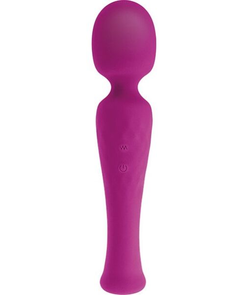 Masażer wand S Pleasures Velvet ze sztywną rączką i elastyczną głowicą
