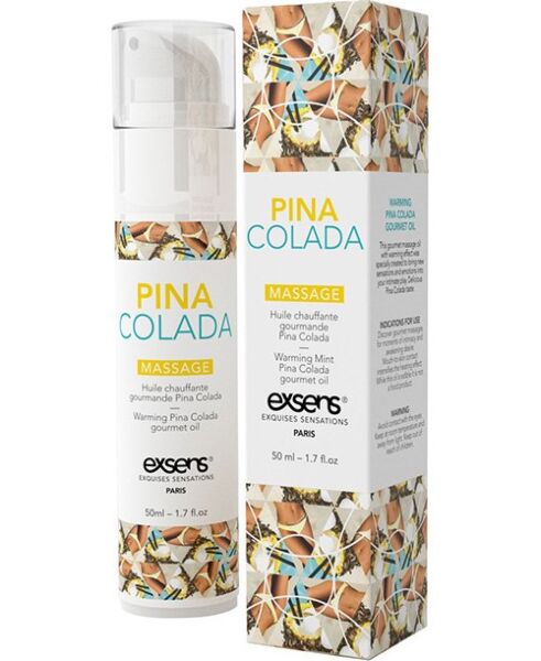 Olejek do masażu Exsens Warming Gourmet, saszetka 3 ml i butelka 50 ml