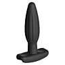 Plug analny Electrastim Noir Rocker Small z głębokimi wypustkami