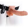 Pene realstico vibrador con arns 19 cm