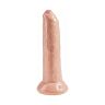 Dildo KING COCK Natural 23 cm z ruchomym prepuciem