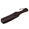 Wand Bound Nubuck Leather Padded Paddle z dwoma stronami