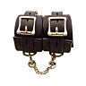 Uprząż Bound Nubuck Leather Wrist Restraints na nadgarstki