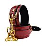 Kajdanki Bound to Please Red Ankle Cuffs z dżersejowym wykończeniem