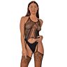 Bodystocking Lace z halter neck