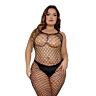 Bodystocking Lace by LJ Plus Size z odkrytymi plecami
