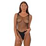 Bodystocking Lace by LJ z otwartym krokiem